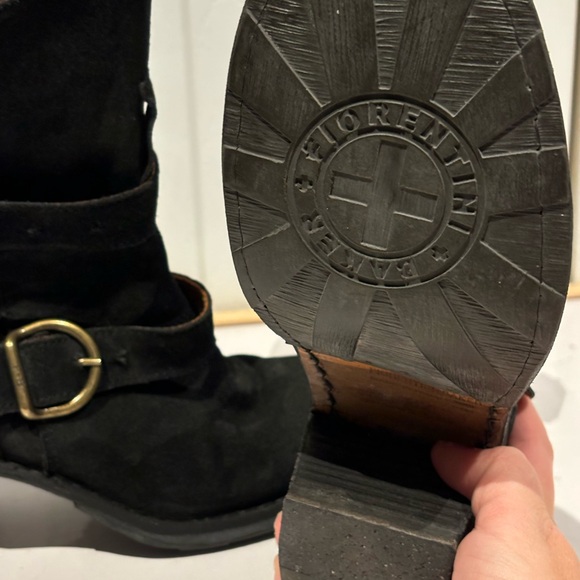 Fiorentini+Baker Brown Leather Suede Ankle Boots Chunky Heels 2Belts 
Size:37 - Picture 3 of 8